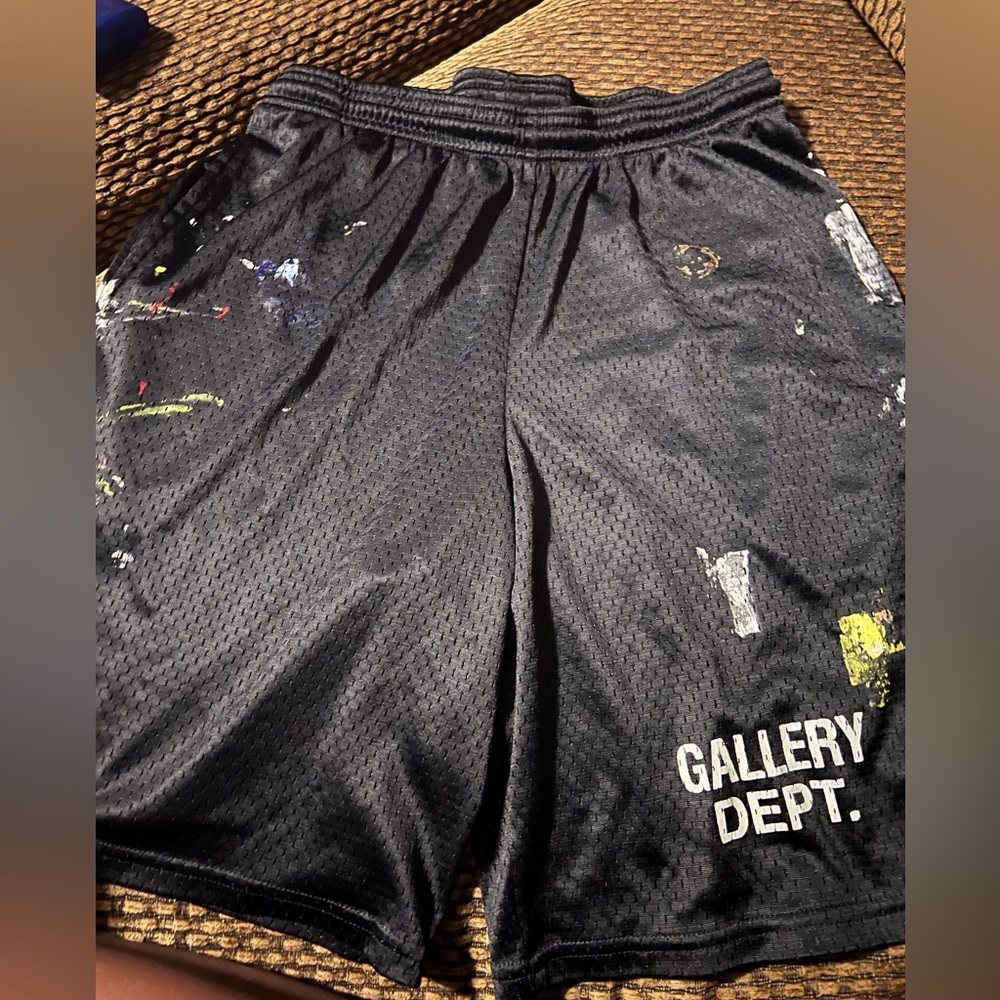 Gallery Department paint splatter shorts